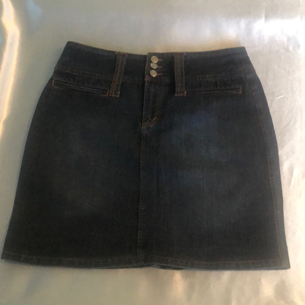 Classic Denim Thigh-High Blue Jean Skirt (NWOT)